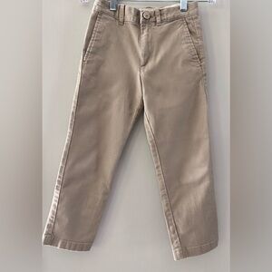 Boys Khaki J.Crew Slim Pants Adjustable Waistband Size 6